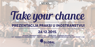 Take your chance – Prezentacija praksi u inostranstvu