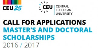 Konkurs za upis master/doktorskih studija Centralno-evropskog univerziteta