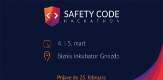 Safety Code Hackathon prostorijama Biznis inkubatora Gnezdo