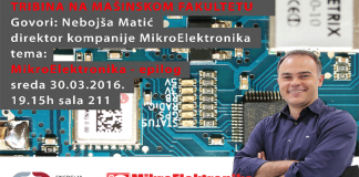 Tribina na Mašinskom fakultetu: Nebojša Matić, MikroElektronika