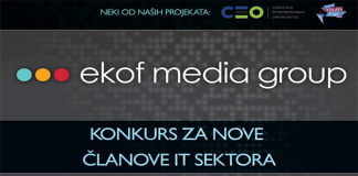 Konkurs za nove članove IT sektora EKOF Media Group