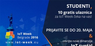 Za studente 10 besplatnih ulaznica za IoT Week!