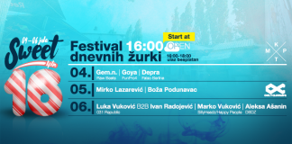 Festival dnevnih OPEN AIR žurki „Sweet sixteen” u klubu KPTM