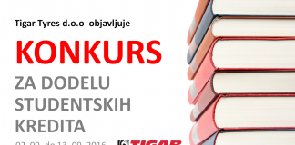 Tigar tajers objavio konkurs za studentske kredite