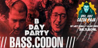 Bass Codon sprema krvavu rođendansku proslavu