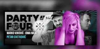 Petar Cvetković, Marko Vuković i Joma Maja u klubu KPTM