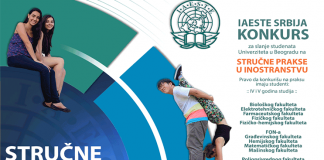 IAESTE – stručna praksa u inostranstvu u toku 2017. godine – KONKURS