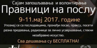 Sajam zapošljavanja i volontiranja „Pravnici na poslu-Choose your career“