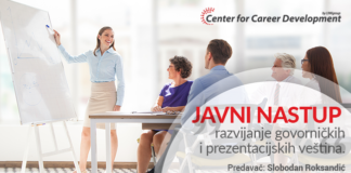 BESPLATAN SEMINAR: JAVNI NASTUP – razvijanje govorničkih i prezentacijskih veština