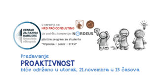 Novo predavanje u okviru programa “PRIPREMA – POZOR – STAV!”: PROAKTIVNOST